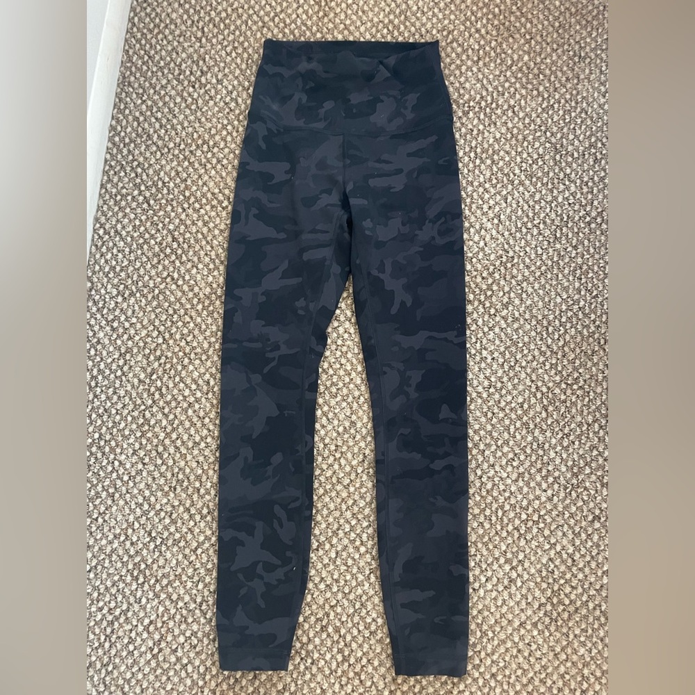 Lululemon Wunder Train Leggings Camo Size 4